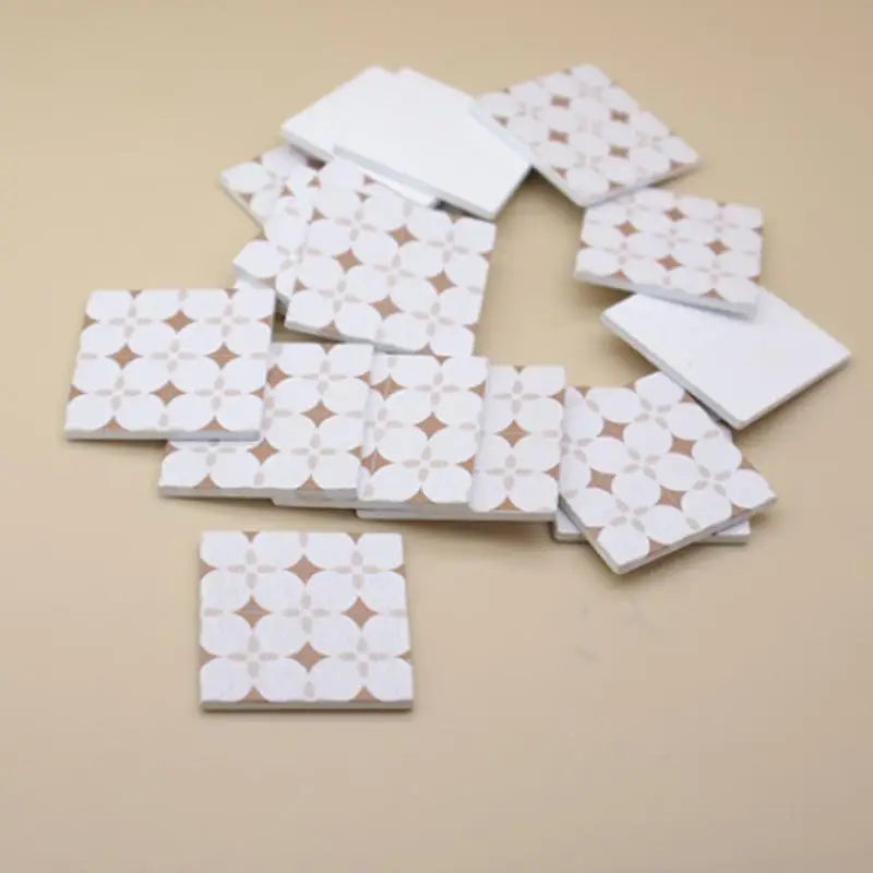 Miniature French Flower Tile Bricks for Dollhouse Floor 10pcs Dollhouse Accessories PLUSH A2