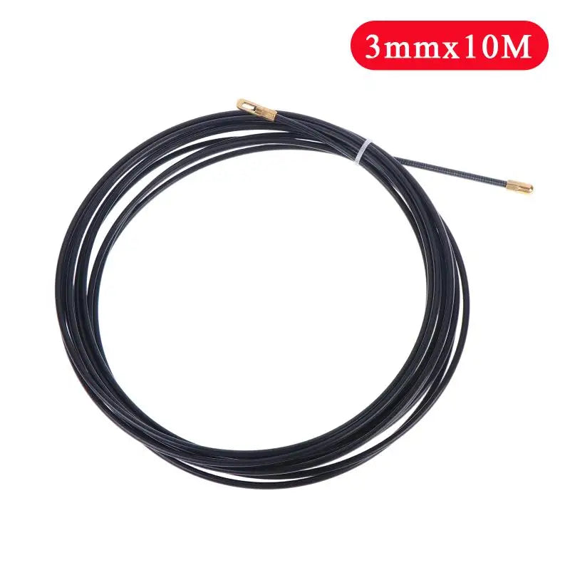 Nylon Cable Puller Spring Tape 5–30M | Flexible Wire Lead Tool Cable Puller Fish Tape PLUSH 3mmx10M