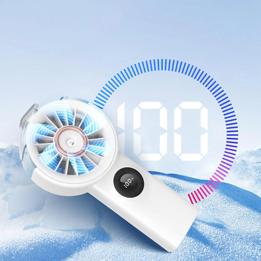 Portable Water Mist Fan – USB Rechargeable Mini Handheld Fan Handheld Mist Fan PLUSH