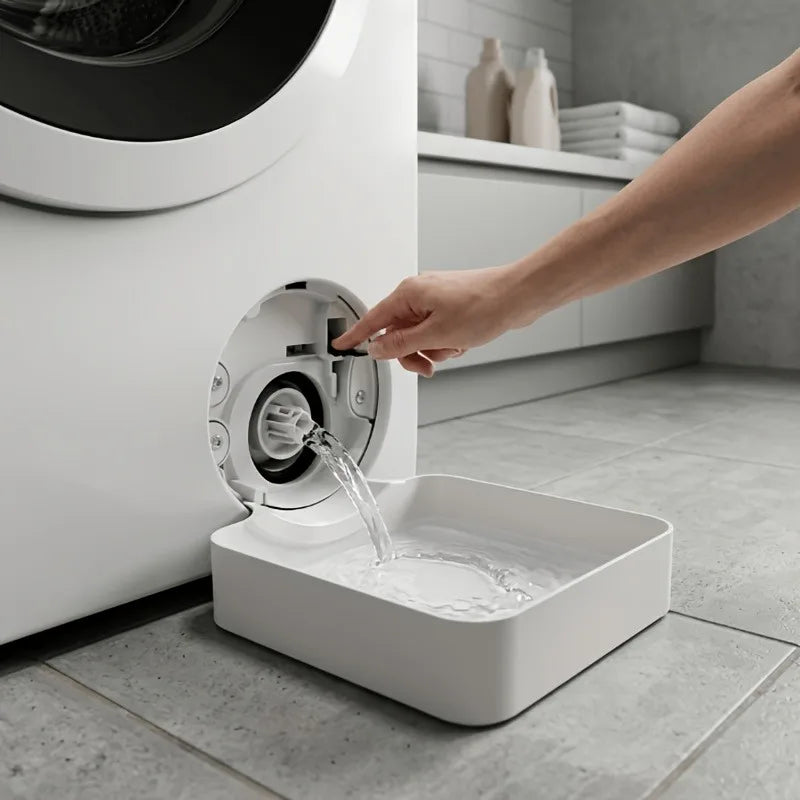 Washing Machine Drain Tray – Lint Filter & Drip Catcher Washing Machine Tray PLUSH