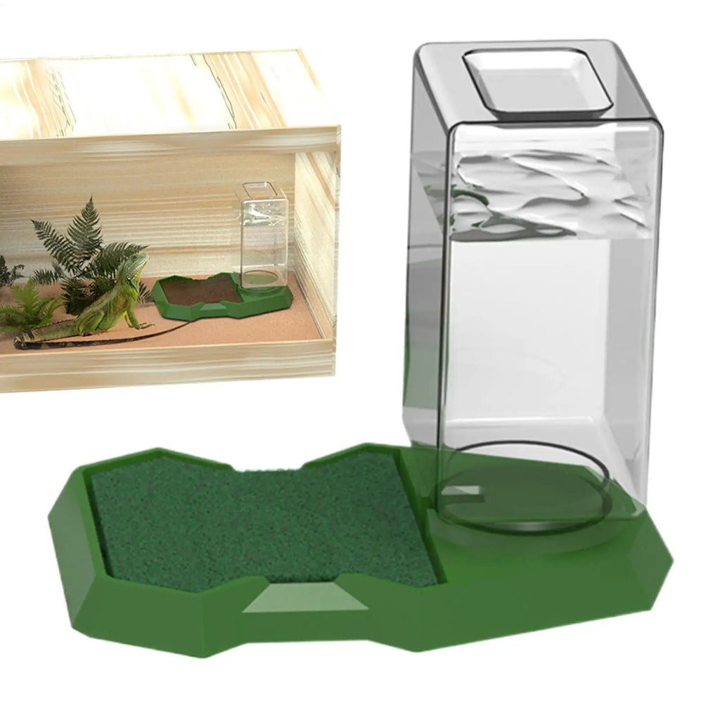 Reptile Water Dispenser Anti-Slip Dish Bowl – Large Capacity Reptile Water Dispenser PLUSH