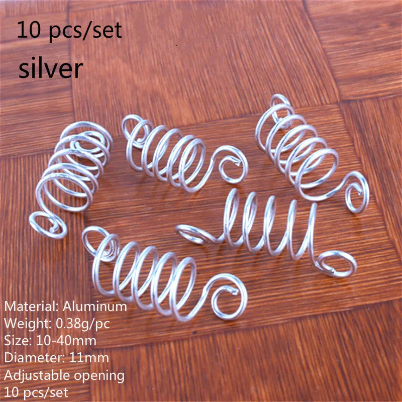 5pcs Dreadlock Beads Hair Cuffs Rings – Colorful Braid Clips Hair Braid Cuffs PLUSH 10pcs NO.25