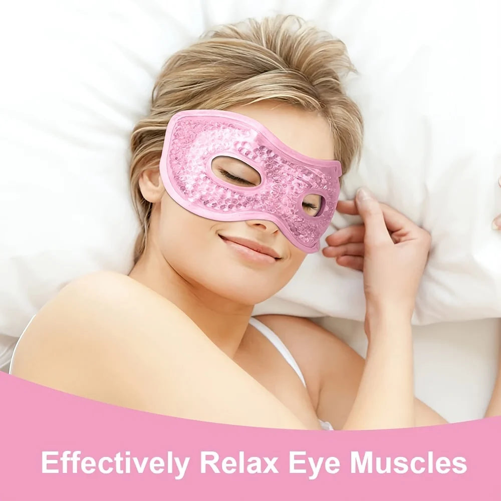 Reusable Hot Cold Gel Eye Mask – Cooling & Warming Compress Gel Eye Mask PLUSH