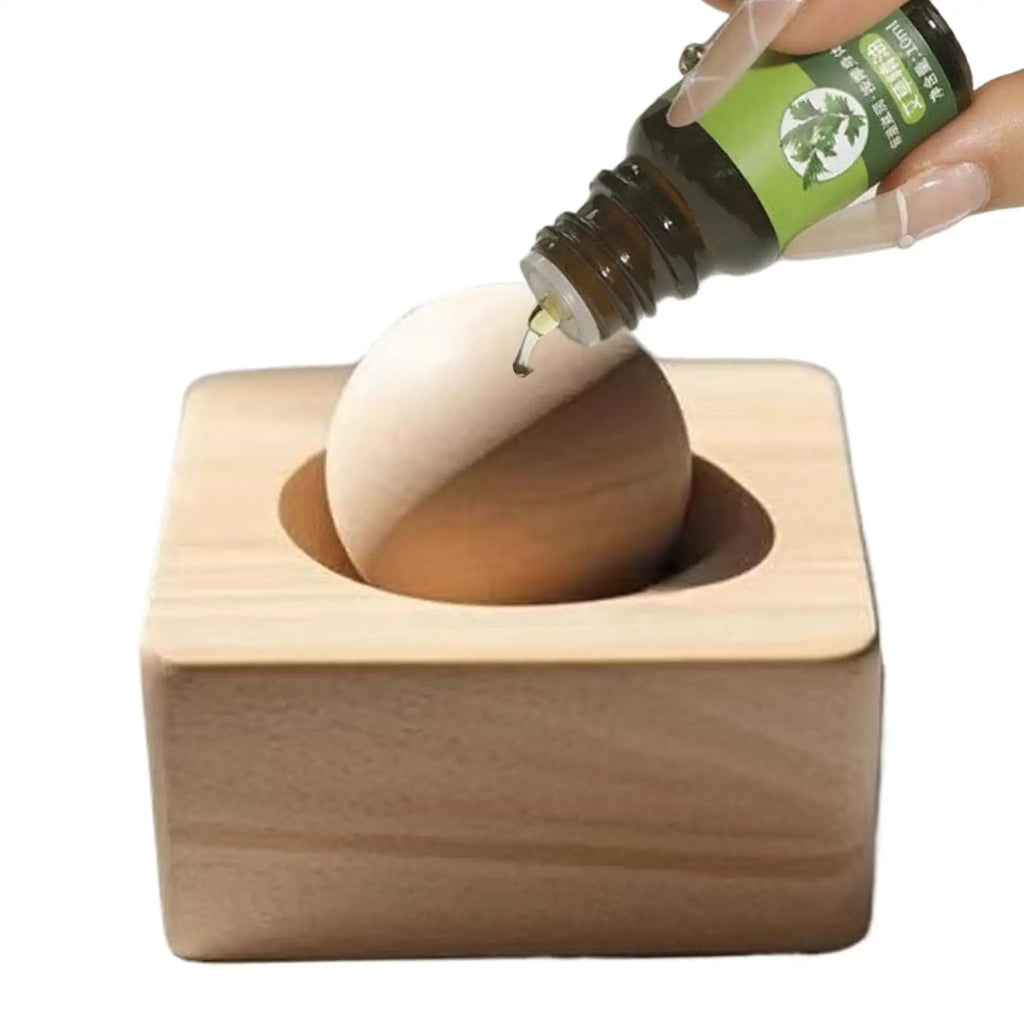 Wood Ball Essential Oil Diffuser – Home, Car & Office Aromatherapy Diffuser PLUSH