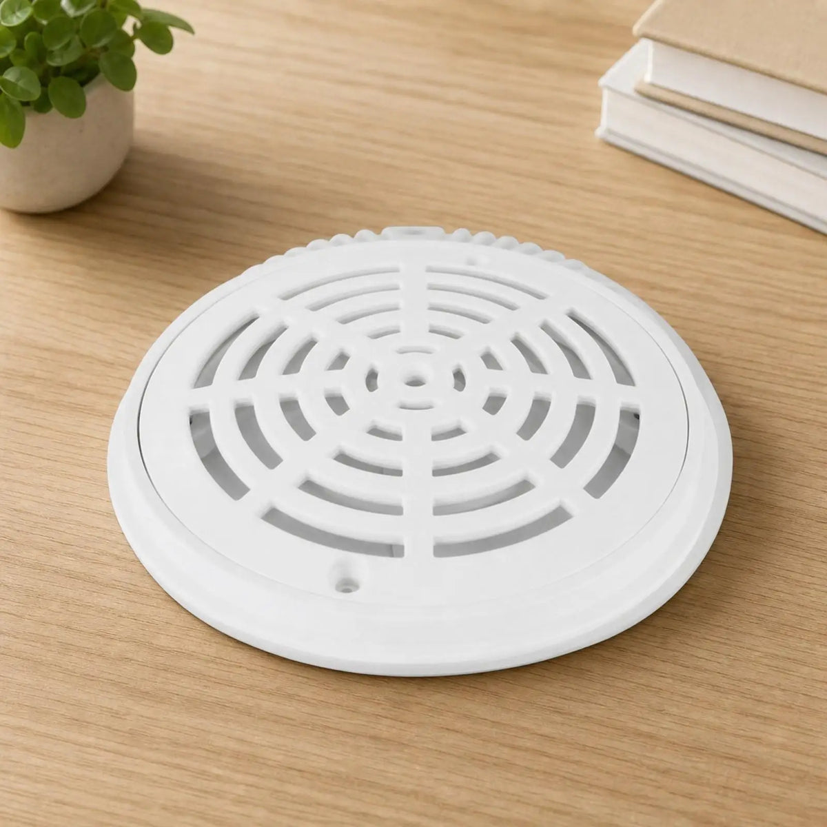 White Round ABS Pool Main Drain Cover – Inground Replacement Pool Drain Cover PLUSH