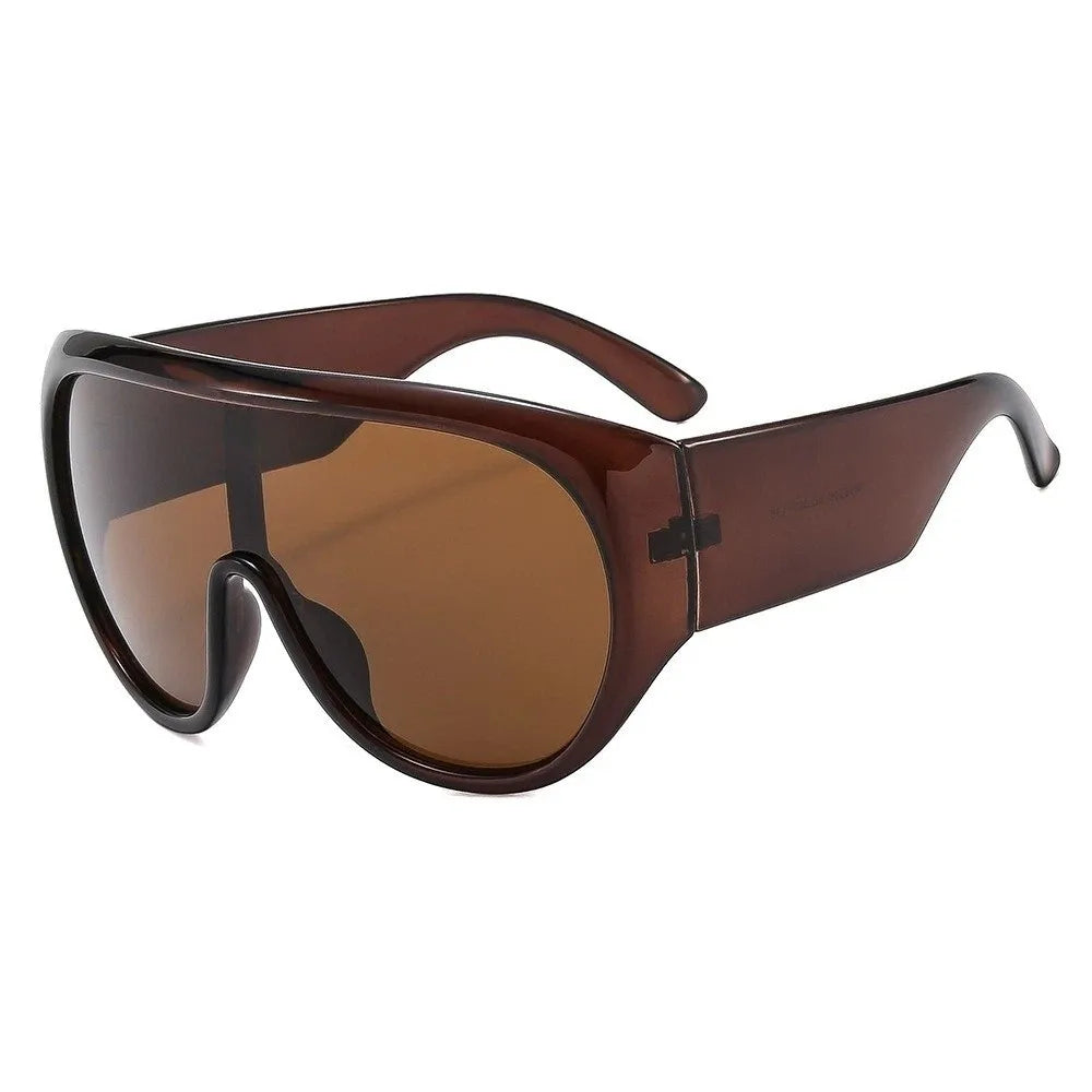 Oversized Square UV400 Sunglasses – Punk Vintage Style Women Oversized Sunglasses PLUSH Style C