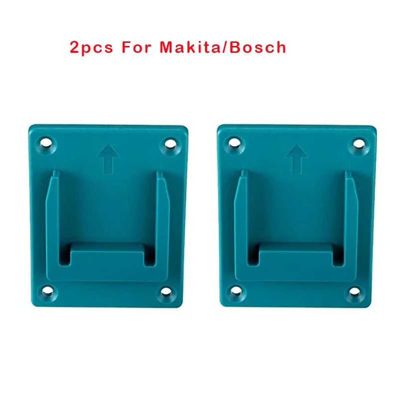 2pc 18V Battery Wall Mount Holder Rack – Makita Bosch Milwaukee Battery Wall Mount Holder PLUSH For Makita Bosch 1 China Mainland