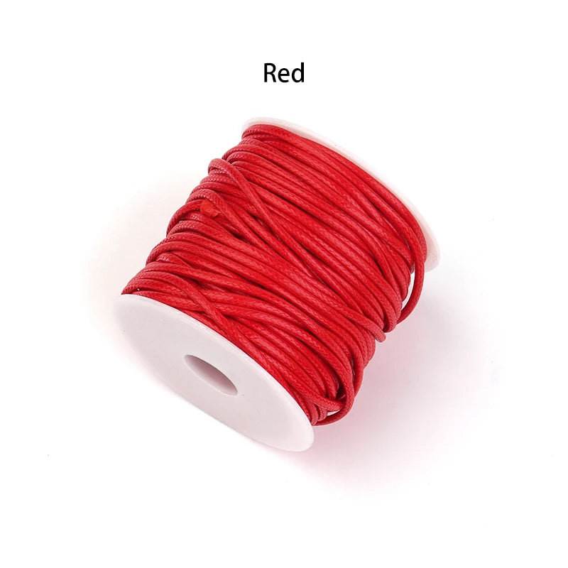10 Yards 0.5mm Korea Waxed Thread – Leather & Bookbinding Waxed Craft Thread PLUSH red 0.5mm