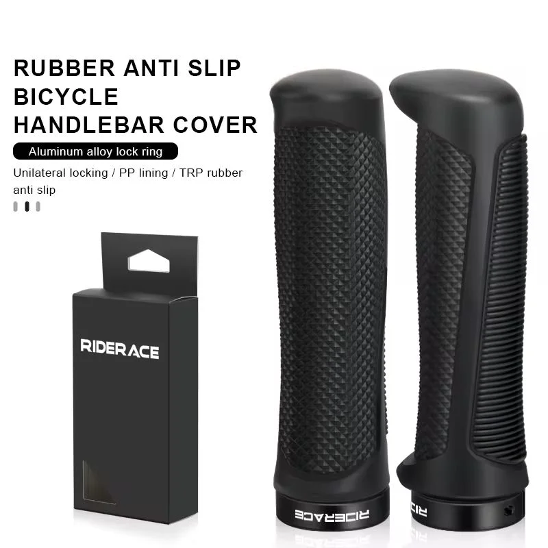 Lock-On Mountain Bike Handlebar Grips – Non-Slip TPR Rubber Bike Handlebar Grips PLUSH