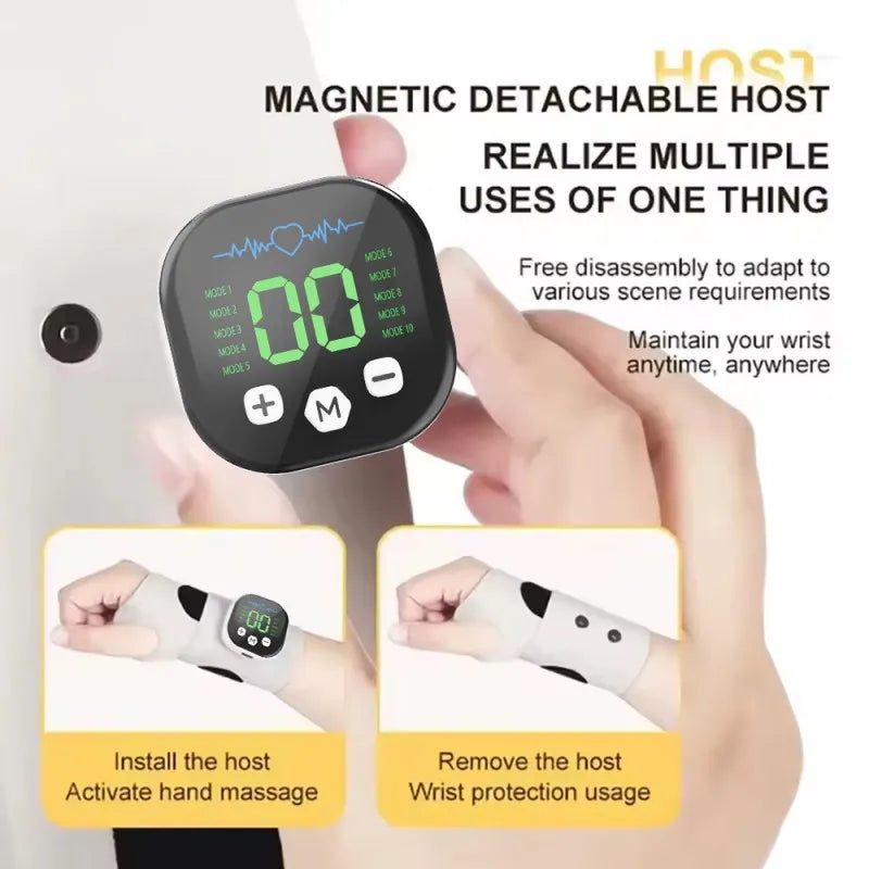 Electric Cordless Wrist Massager – 8 Modes, USB Rechargeable Wrist Massager PLUSH