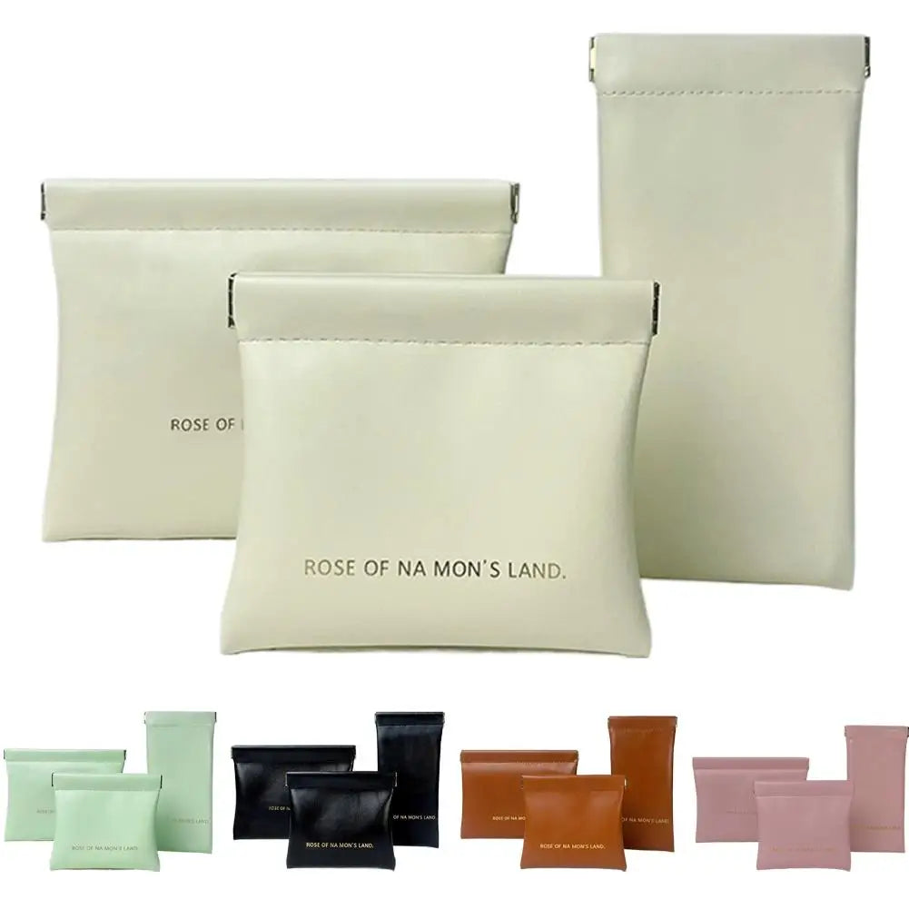 Women's PU Leather Travel Makeup Bag Set – 3-Piece Organizer Travel Makeup Bag PLUSH
