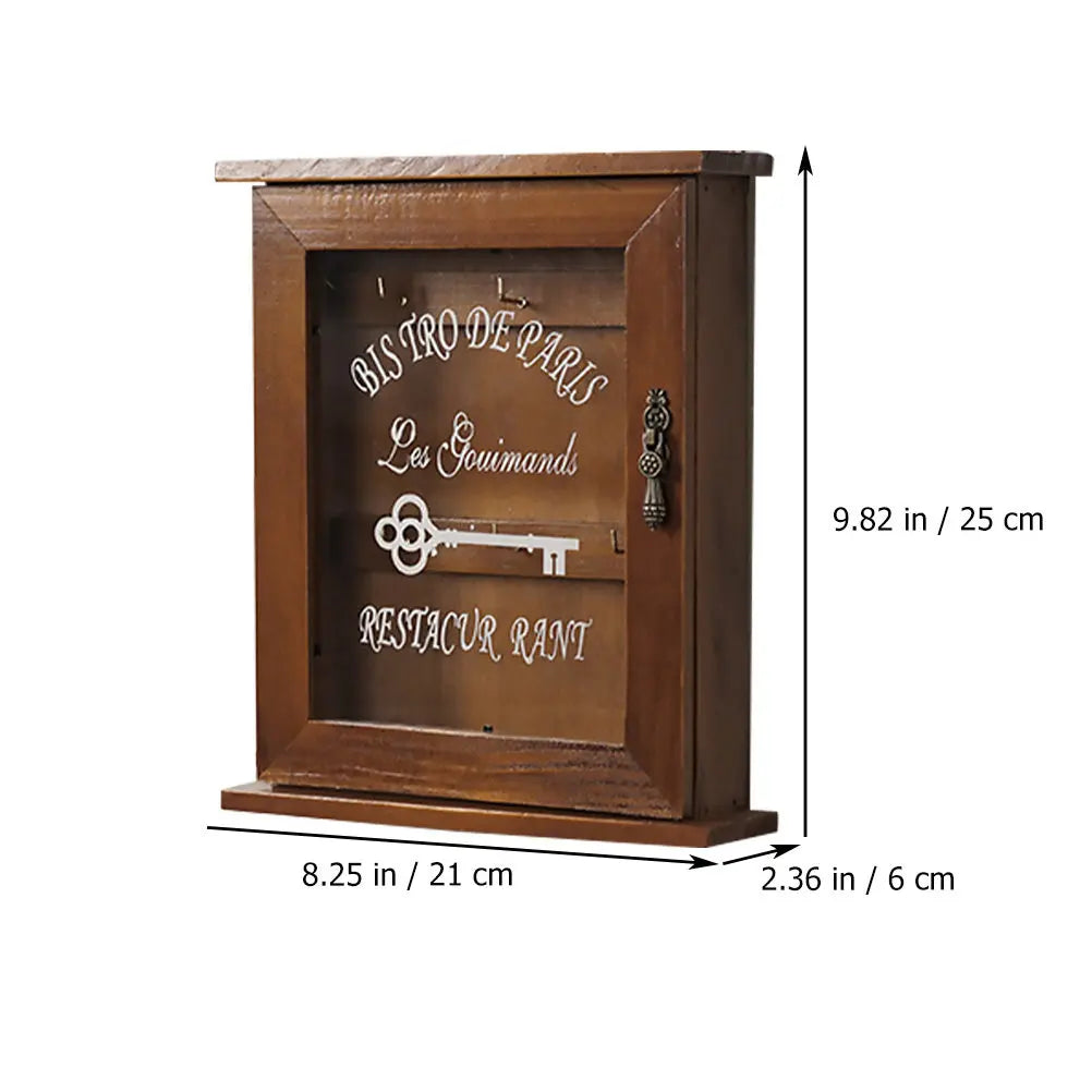 Wooden Wall Key Box – Multifunction Key Holder Organizer Wall Key Organizer PLUSH