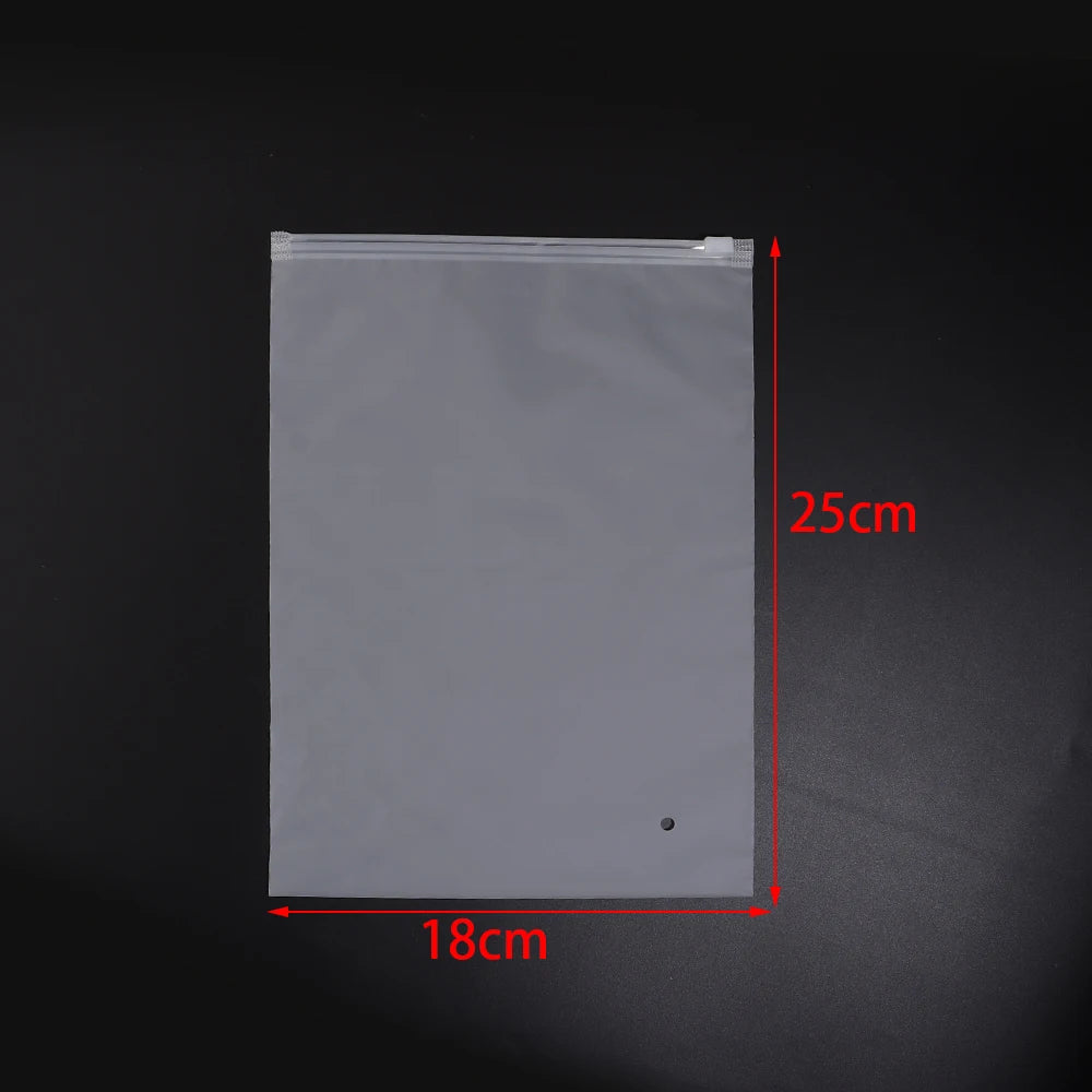 Matte Frosted Ziplock Bags – Jewelry & Craft Storage Pouches Ziplock Storage Bags PLUSH 18X25cm 10pcs