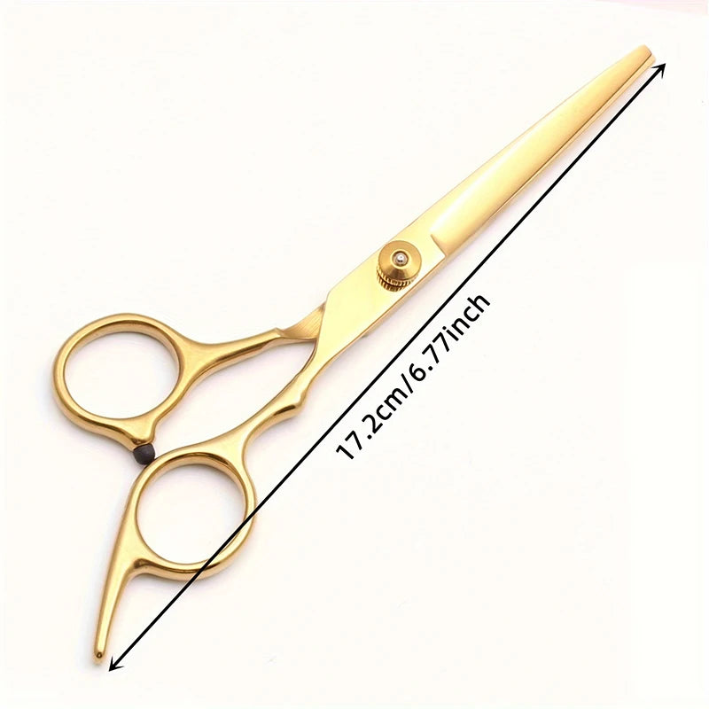 Professional 6" Hairdressing Scissors Set – Cutting & Thinning Hair Cutting Scissors PLUSH 1pcs-A F