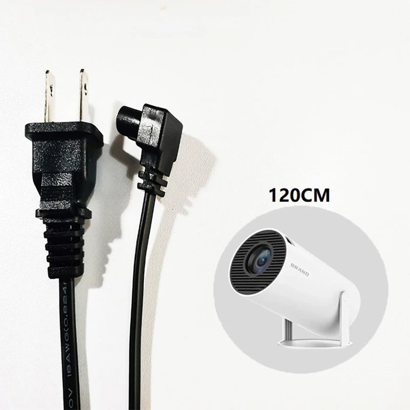 HY300 HY320 Projector 1.2m AC Power Extension Cord EU US Plug Projector Power Cable PLUSH