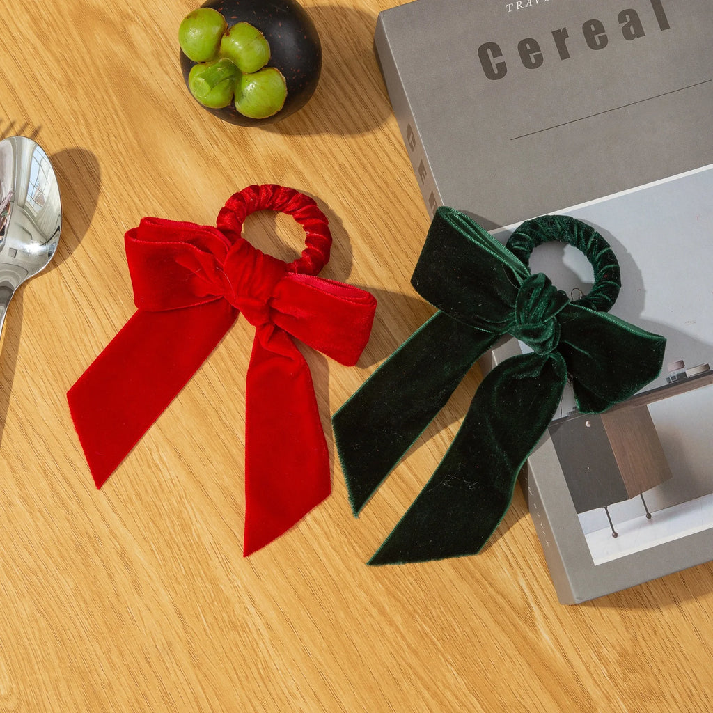 Velvet Bow Tie Napkin Rings – Wedding & Holiday Table Decor Napkin Rings PLUSH