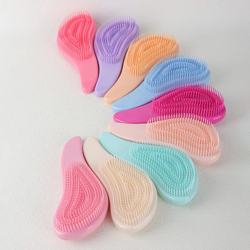 Marble Anti-Static Detangling Massage Hair Comb | Salon Brush Hair Detangling Comb PLUSH