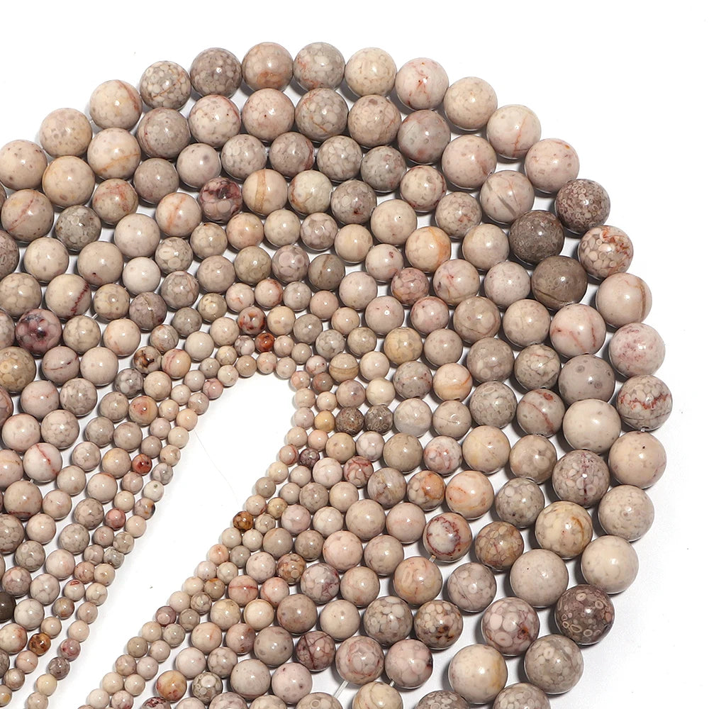 Natural Maifan Stone Beads 4–12mm Round Spacer Beads for Jewelry Stone Spacer Beads PLUSH