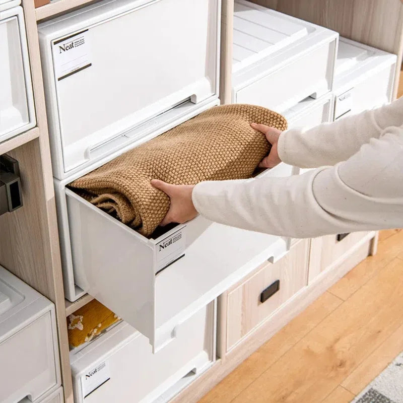 Stackable Drawer Storage Box – High-Capacity Clothes Organizer Drawer Storage Box PLUSH