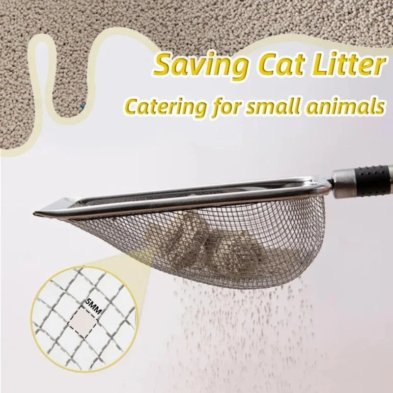 Stainless Steel Cat Litter Scoop – Rust-Resistant & Ergonomic Cat Litter Scoop PLUSH