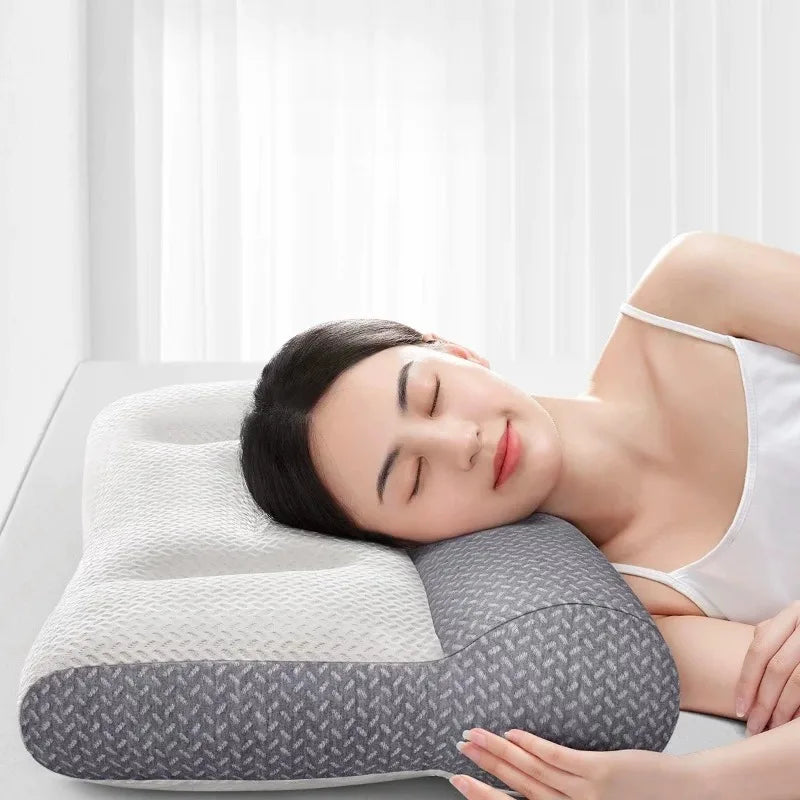Cervical Support Pillow – Zoned Reverse Traction & Soy Fiber Core Cervical Support Pillow PLUSH