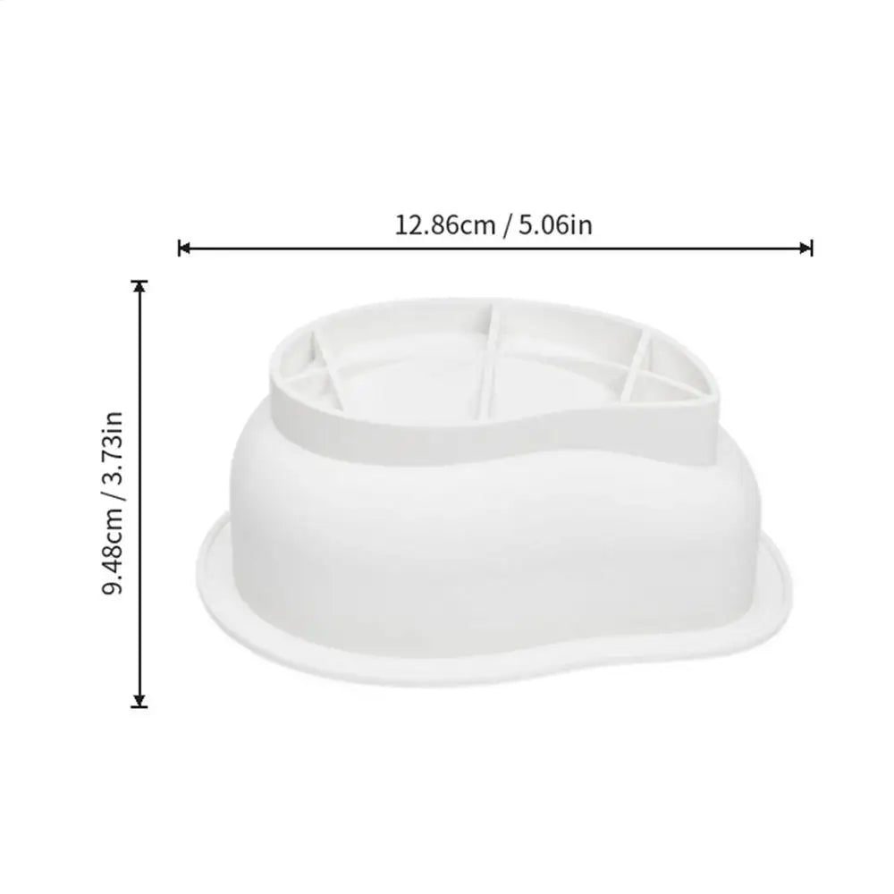 3D Mango Silicone Mold for Cake, Soap & Chocolate Making Silicone Baking Mold PLUSH White