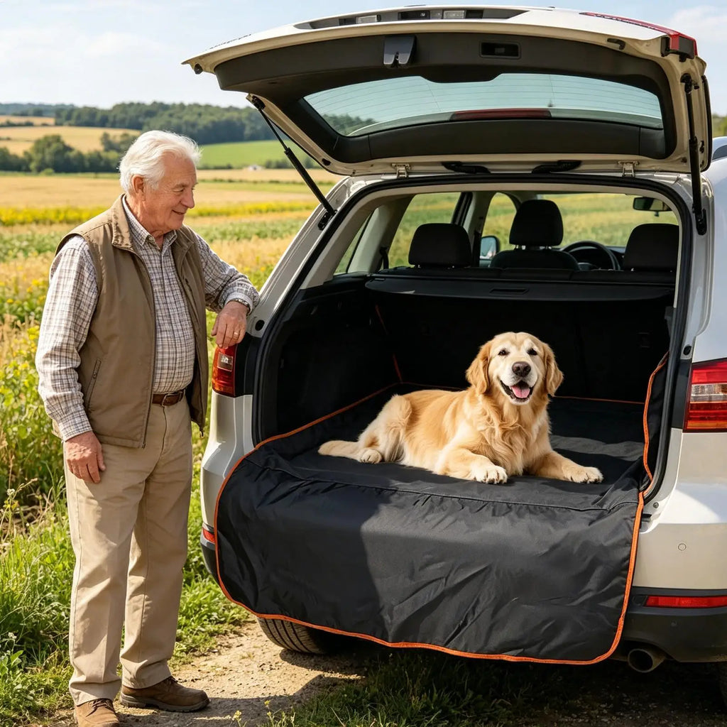 Waterproof Dog Car Seat Cover – Pet Travel Mat & Hammock Pet Car Seat Cover PLUSH