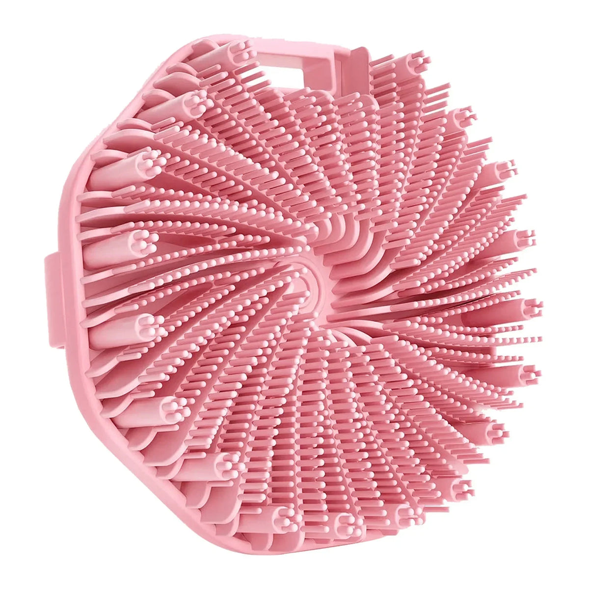 Silicone Body Scrubber Shower Brush – Exfoliating Back Brush Bath Scrubber Brush PLUSH Pink