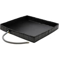 Portable Outdoor Shower Tray 104cm PVC Water Collection Pool Portable Shower Tray PLUSH black