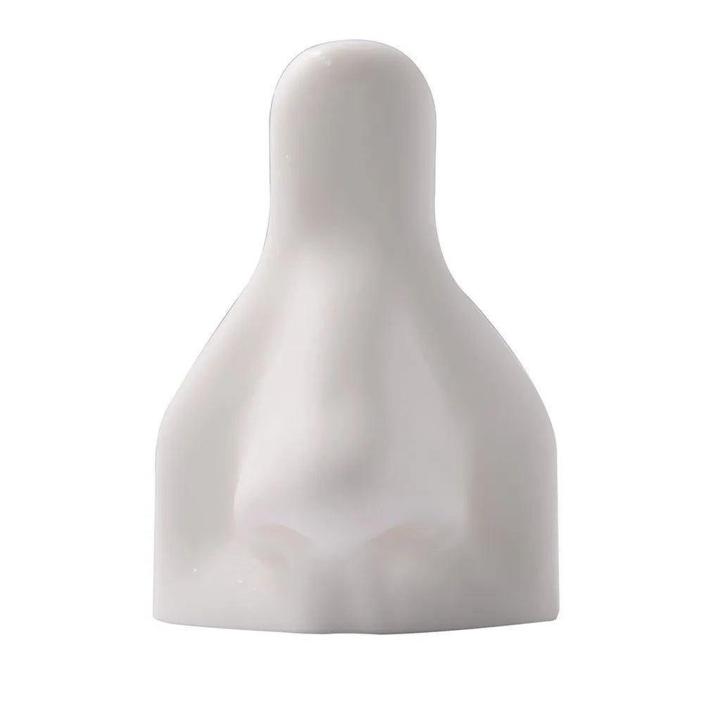 Silicone Nose Model Display Stand for Nose Studs & Jewelry Jewelry Display Stand PLUSH White