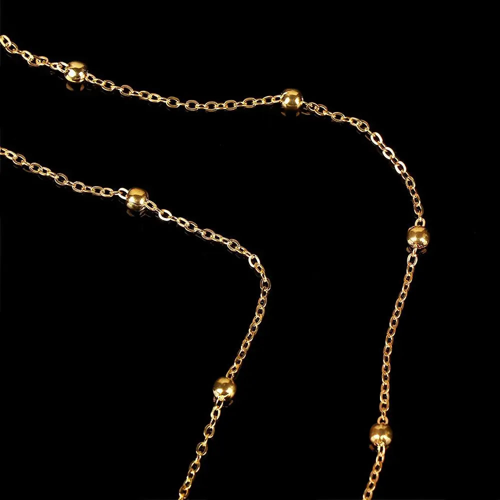 Metal Eyeglass Chain Lanyard Gold Silver – Unisex Glasses Strap Eyeglass Chain Lanyard PLUSH