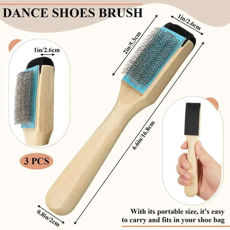 Wooden Suede Sole Wire Brush – Dance & Suede Shoe Cleaner Shoe Cleaning Brush PLUSH 1 PC