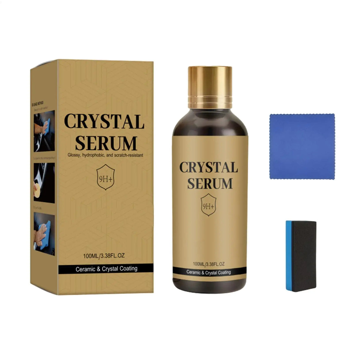 Ceramic Car Coating Kit 100ml – Gloss & Hydrophobic Shield Car Ceramic Coating PLUSH
