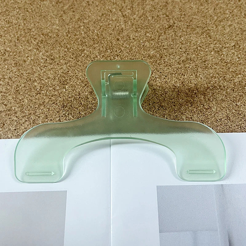 Frosted Transparent Book Page Clip – Kawaii Desk Note Holder Book Page Clip PLUSH A7