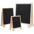 3pcs Mini Chalkboard Signs Tabletop Easel Blackboard Set Chalkboard Sign Set PLUSH Default Title