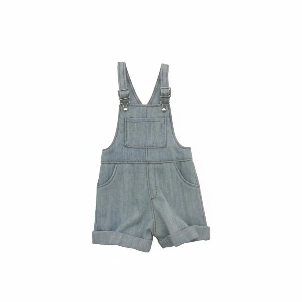 1/6 Scale Female Doll Overalls Shorts Outfit – 12 Inch Figure Doll Clothing Set PLUSH