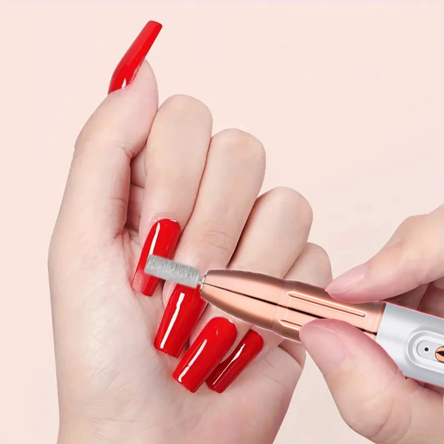 Rechargeable Electric Nail Grinder – Portable Acrylic & Gel File Electric Nail Grinder PLUSH