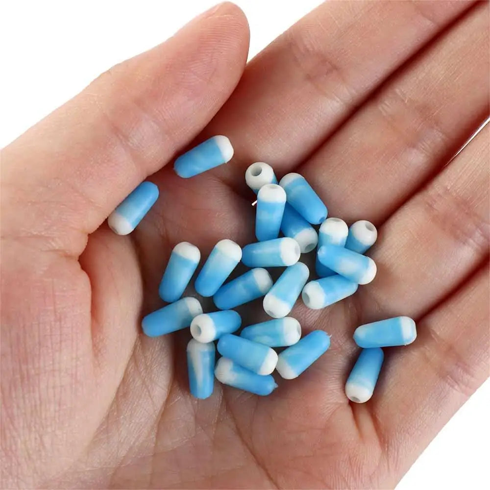 100pcs Silicone Fishing Space Beans – Anti-Tangle Float Stoppers Fishing Float Stopper PLUSH