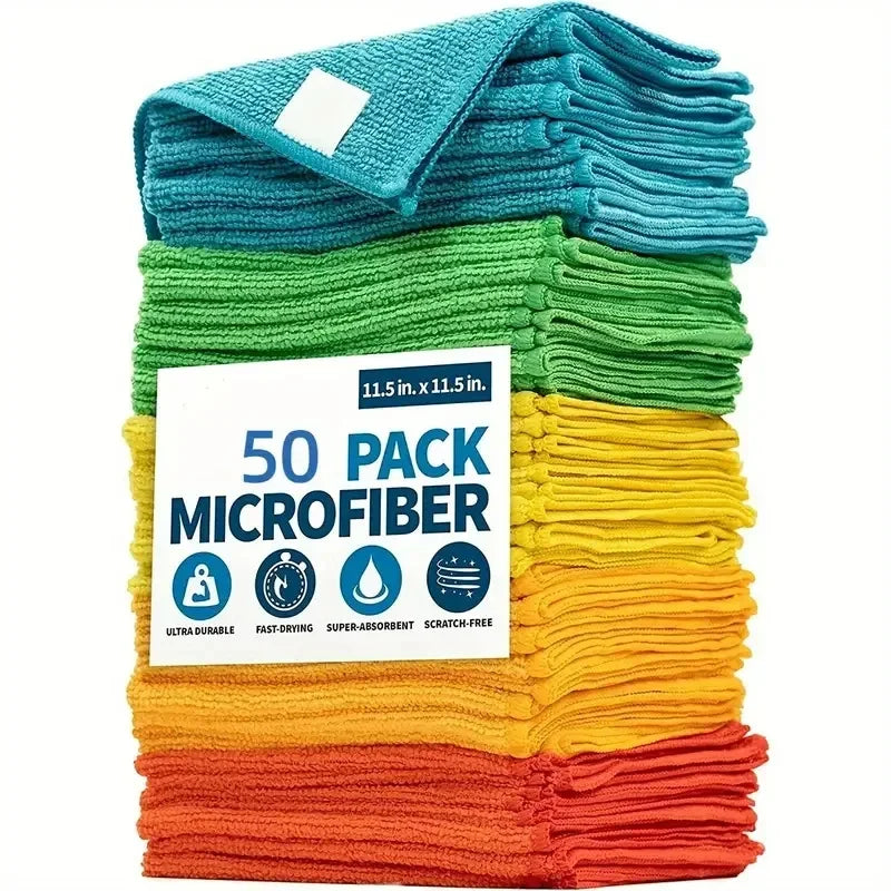 Microfiber Car Wash & Cleaning Towels – 12 to 48 Pack Microfiber Cleaning Towels PLUSH