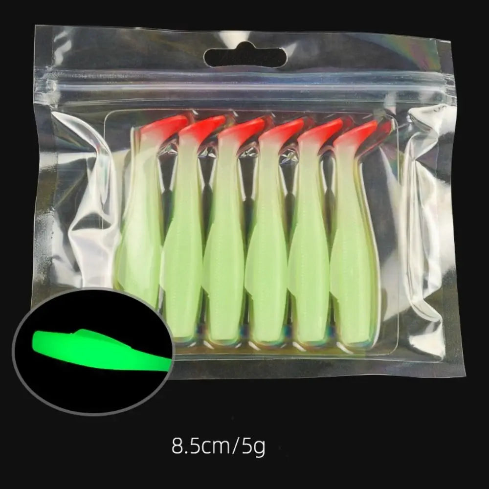 T-Tail Soft Silicone Swim Lures 6cm/8.5cm – Multicolor Bait Set Soft Fishing Lures PLUSH 8.5cm-style 18