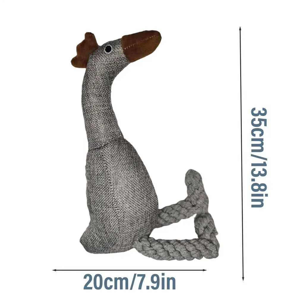 Squeaky Plush Rooster Dog Toy – Chew & Dental Play Squeaky Dog Toy PLUSH Gray