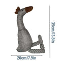 Squeaky Plush Rooster Dog Toy – Chew & Dental Play Squeaky Dog Toy PLUSH Gray