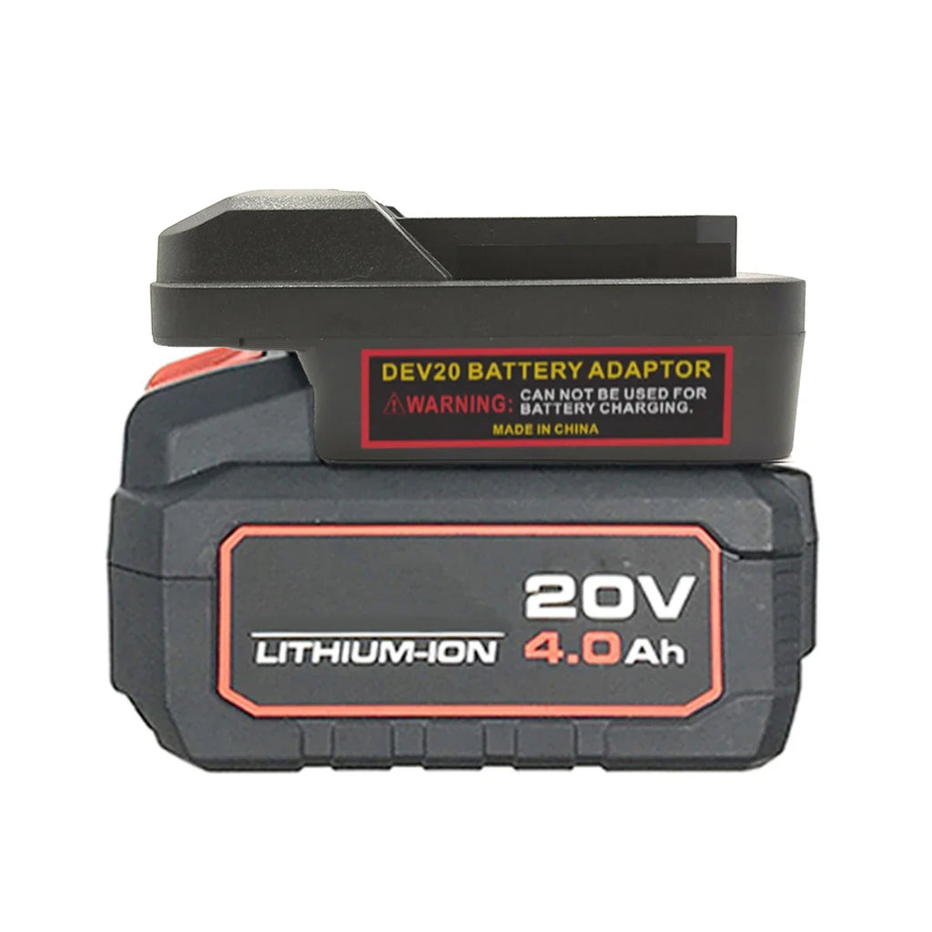 Battery Adapter Makita/Bosch/DeWalt/Milwaukee to Parkside 20V Battery Tool Adapter PLUSH