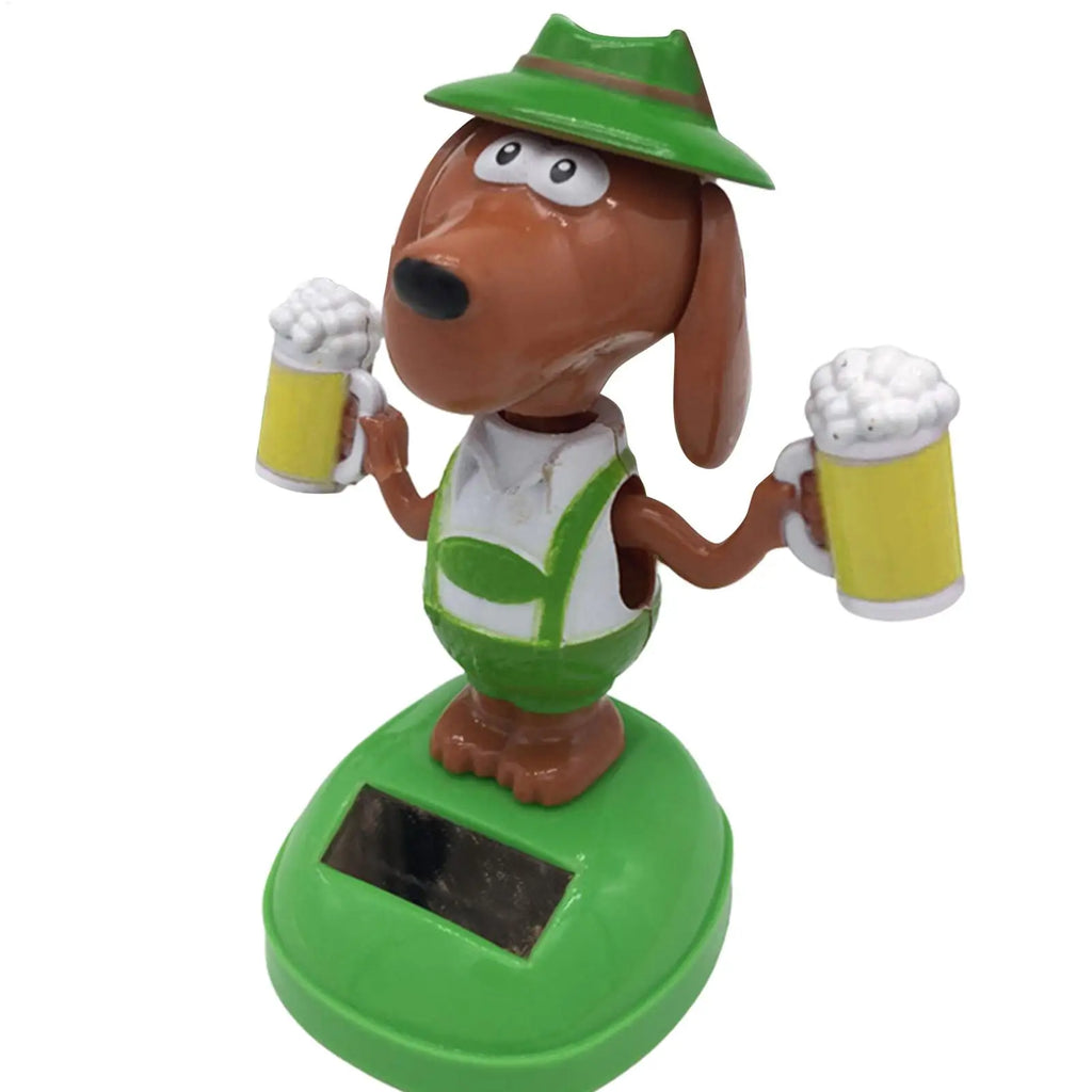 Solar Dancing Dog Bobble Head – Car Dashboard Toy Solar Bobble Head Toy PLUSH
