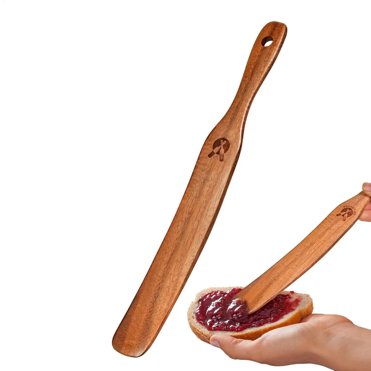 Wooden Dough Scraper & Bread Stirring Spatula | 27.9cm Dough Scraper Spatula PLUSH