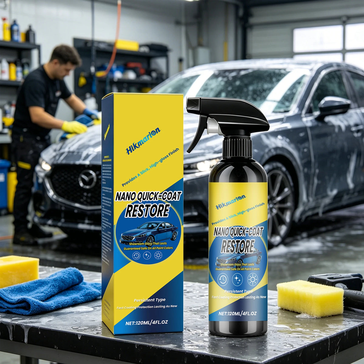 Car Ceramic Nano Coating Spray – Hydrophobic Paint Protector Car Ceramic Coating PLUSH