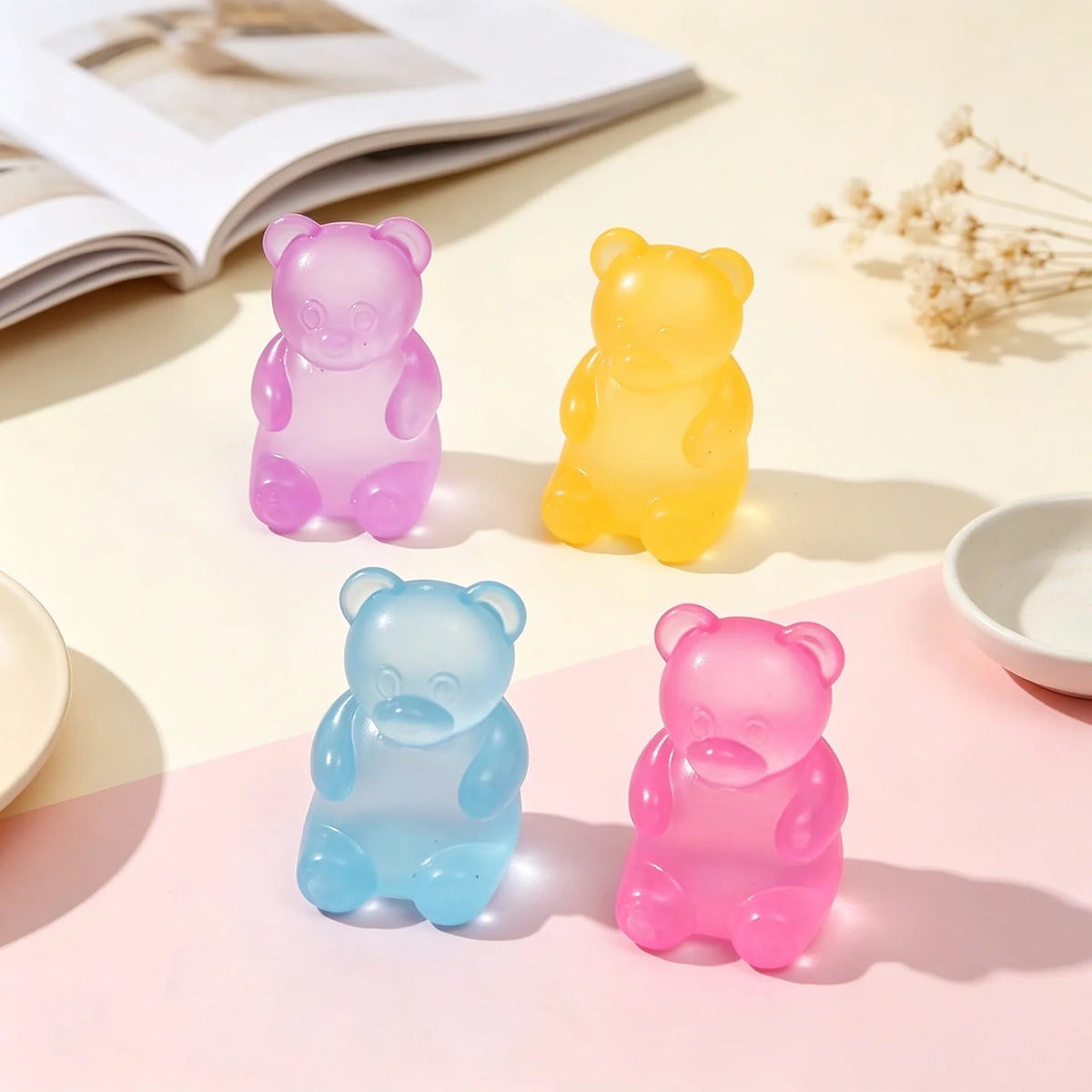 Gummy Bear Squeeze Fidget Toy – Colorful Party Gift Squeeze Fidget Toy PLUSH