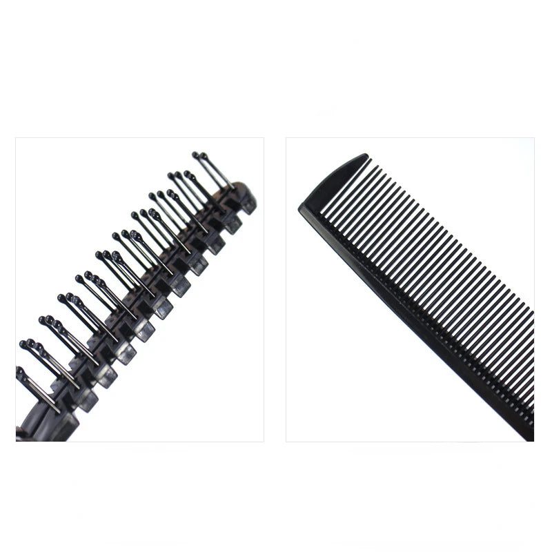 Folding Pocket Beard Comb – Double-Sided Fine & Wide Teeth Beard Pocket Comb PLUSH