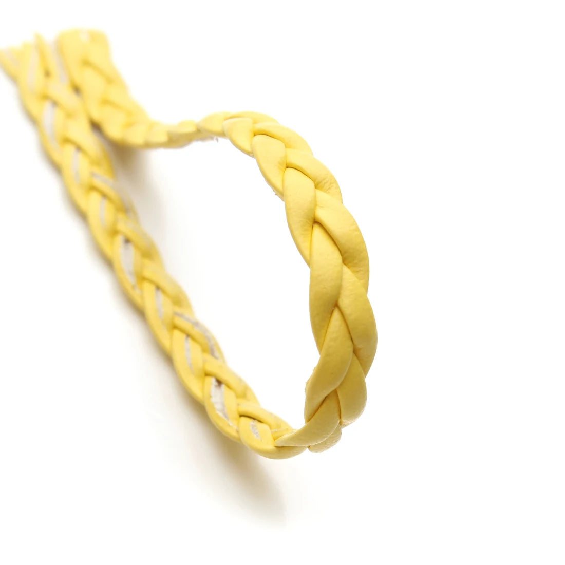 10 Yards 5mm PU Leather Braided Woven Cord – DIY Jewelry Jewelry Making Cord PLUSH Yellow