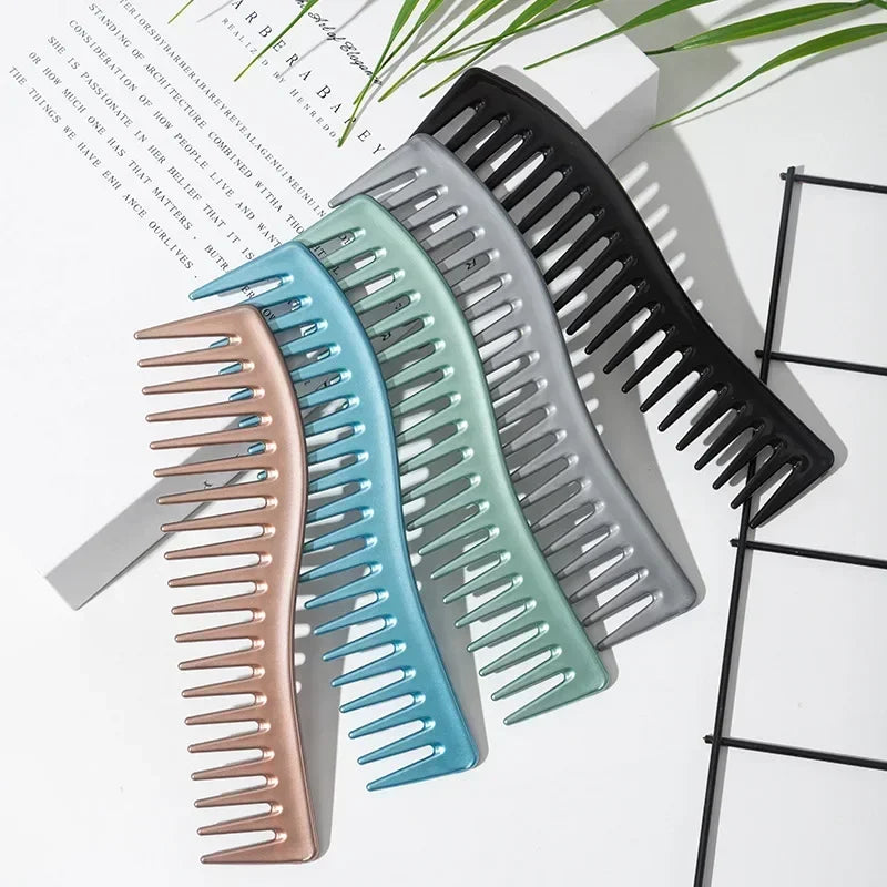 Wide Tooth Resin Comb for Curly, Thick & Wet Hair Styling Wide Tooth Comb PLUSH